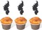 12-Pack Halloween Witch Baby Shower Cupcake Toppers – Black Glitter Pregnant Witch Picks for Gender Reveal, Pregnancy Announcement & Halloween Party Decorations